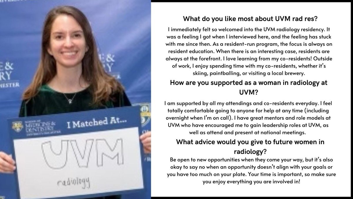 UVMradres's tweet photo. Time for a mid-week #womeninradiology Wednesday featuring Dr. Allison Forrest! https://t.co/TilhPp3nE7