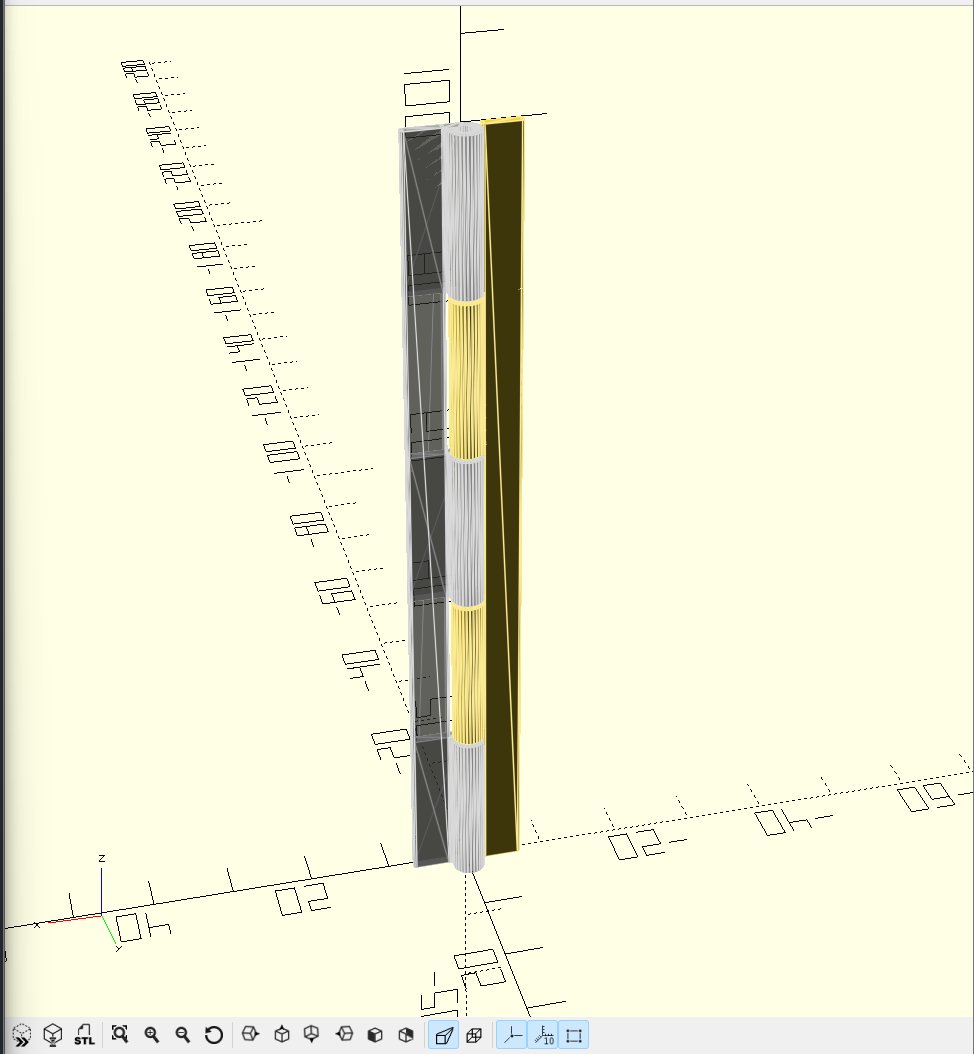 sdbruder's tweet image. I&apos;ve searched for a lot of different hinge libraries for openscad, didn&apos;t found any which did exactly what I wanted. Result: did my own parametric hinges  #uselessmachine #arduino #openscad #3dprinting
