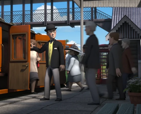 ThomasTheorist's tweet image. My favorite subplot in The Great Race was Wilbert Awdry and Mr. Percival going on an adventure to the mainland, together.