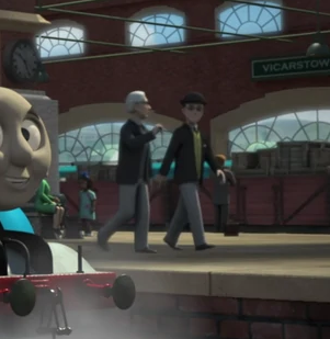 ThomasTheorist's tweet image. My favorite subplot in The Great Race was Wilbert Awdry and Mr. Percival going on an adventure to the mainland, together.