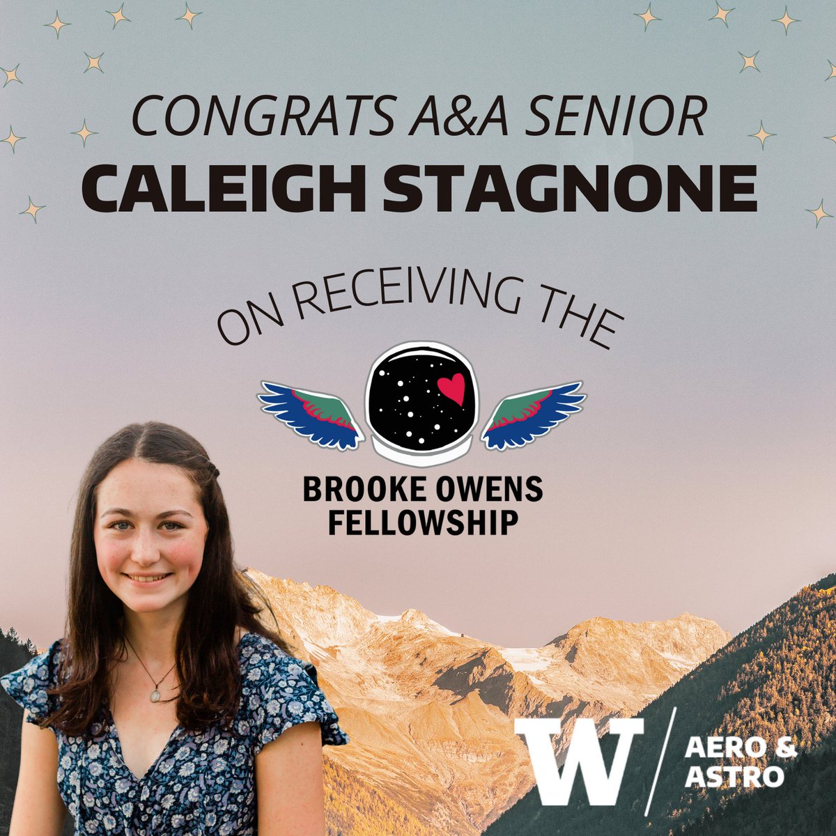 Congratulations, Caleigh, on this prestigious fellowship!!!