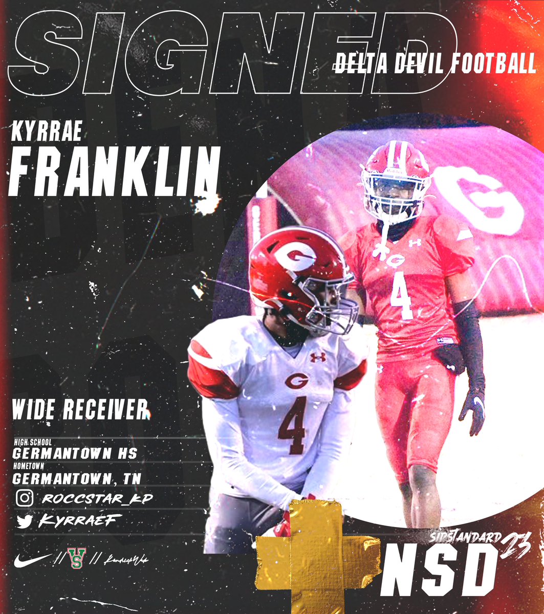 Memphis Memphis Memphis Memphis! WR Kyrrae Franklin is a Delta Devil! <a href="/KyrraeF/">Kyrrae Franklin</a> 

The Time Is Now 🟢🔴👹