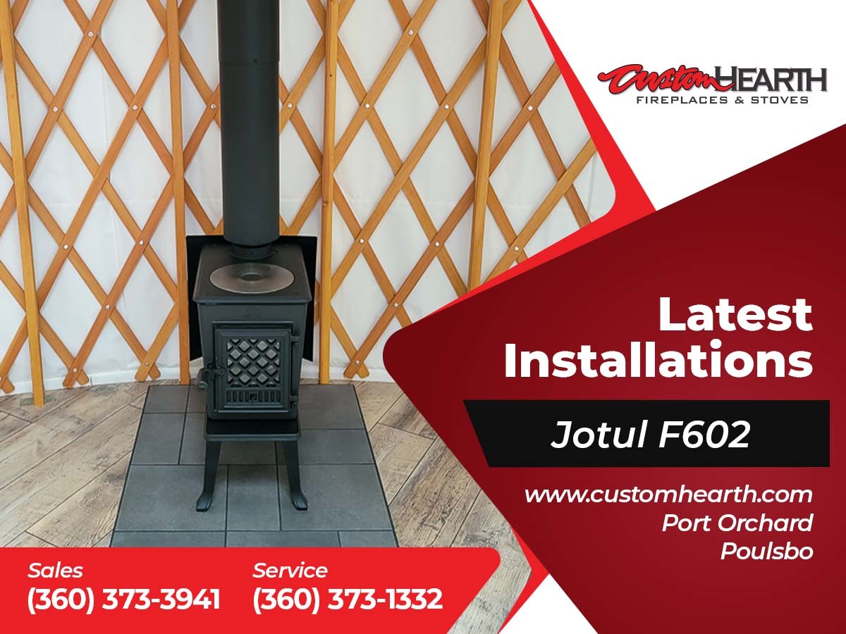customhearths's tweet photo. Custom Hearth is proud of our hard-working #installation team. Check out this latest install of a #Jøtul F602. This best-selling unit is a free-standing #woodstove capable of heating up to 800 sq ft. If your thinking about getting a #wood #stove or #fireplace, call today! https://t.co/onafAhTLYn