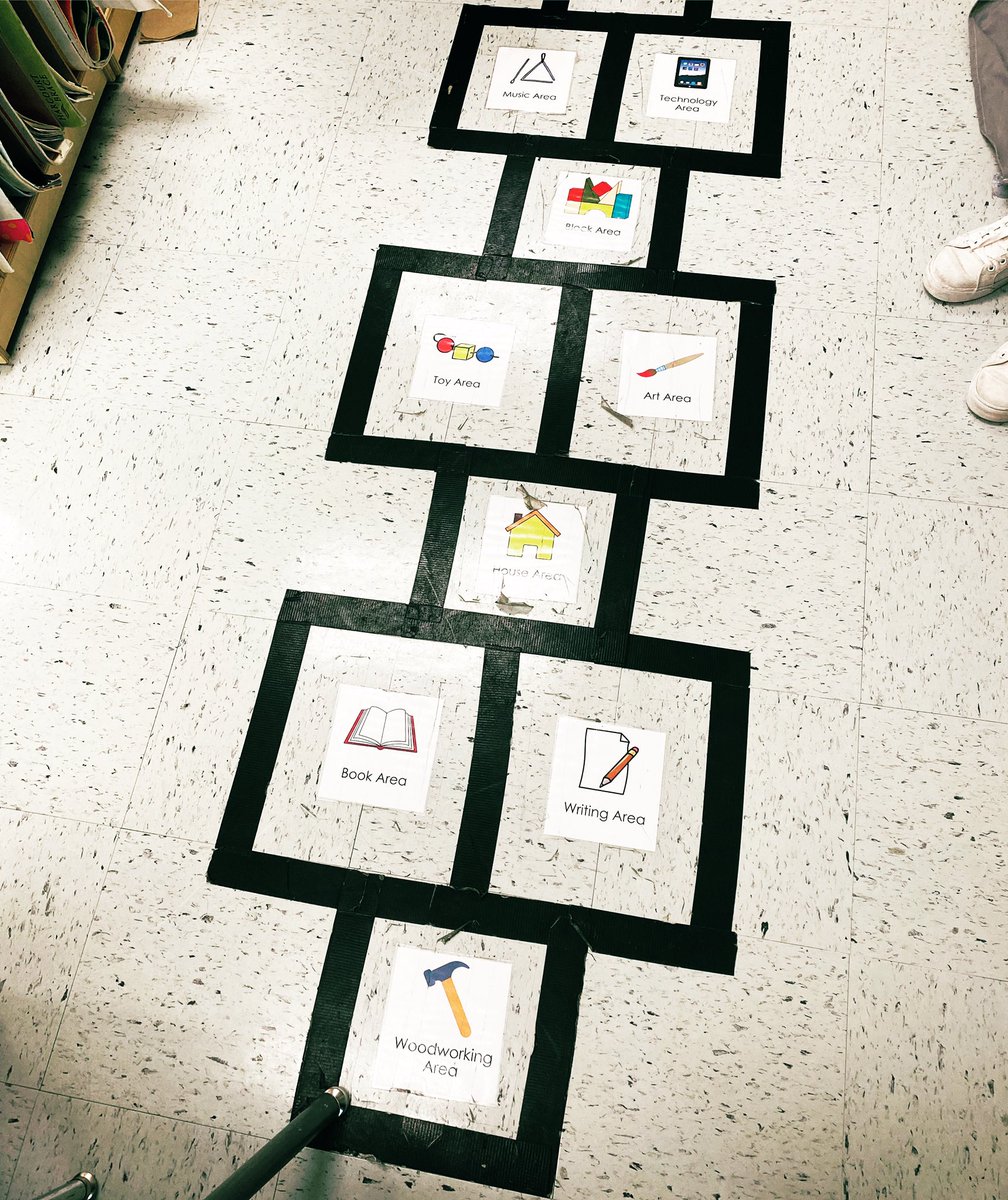 How fun is this? What an exciting way for students to play and share their plan for area time. Students are able to plan, practice self-regulation, and use their working memory. Way to go Mrs. Whisenhunt @neisdprek #prek #prekrock #prekallday #executivefunction