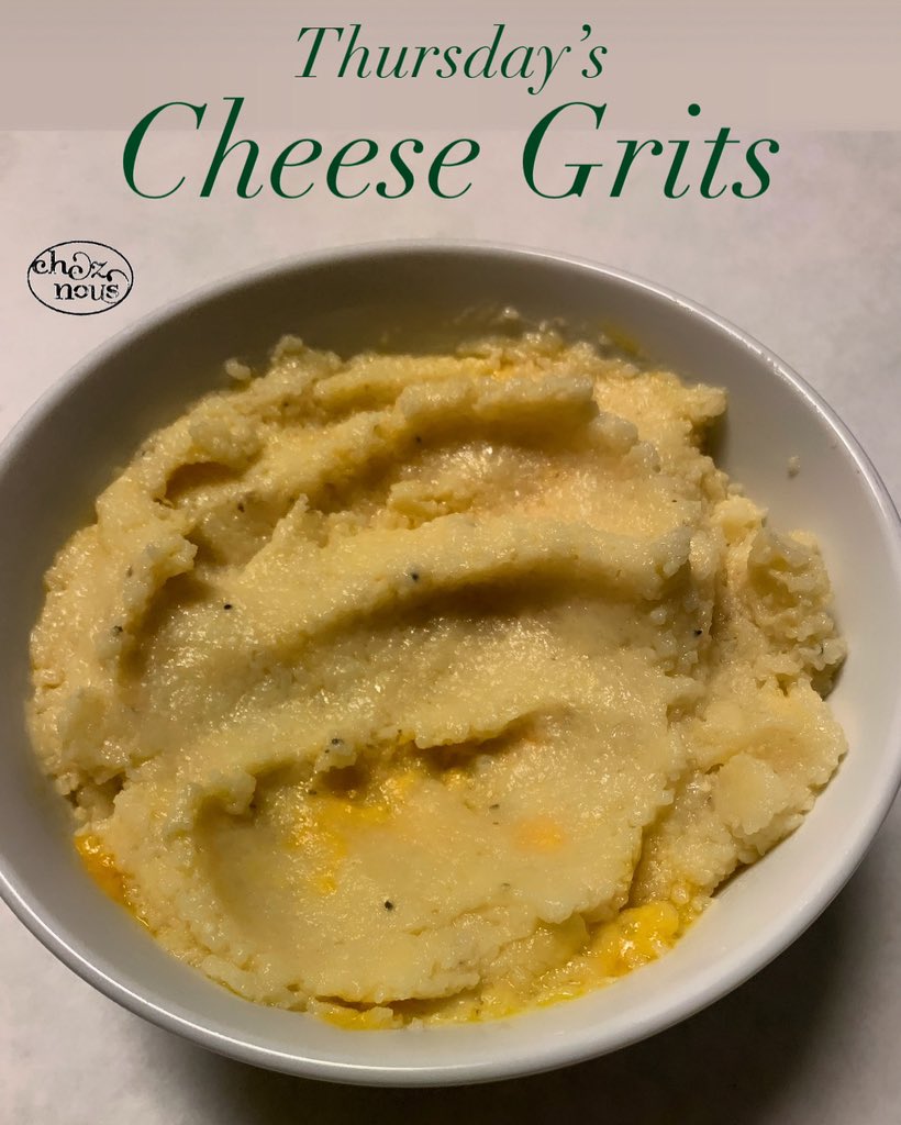 Thursday’s Cheese Grits. Please call 504.899.7303 to place your order for pickup.  #Nolatwitter #cheznouscharcuterie #gourmetcuisine #gourmetfood #neworleans #southernfood #southerncooking #creolefood #creolecooking #cajunfood #cajuncooking #preparedmeals #cheesegrits #grits