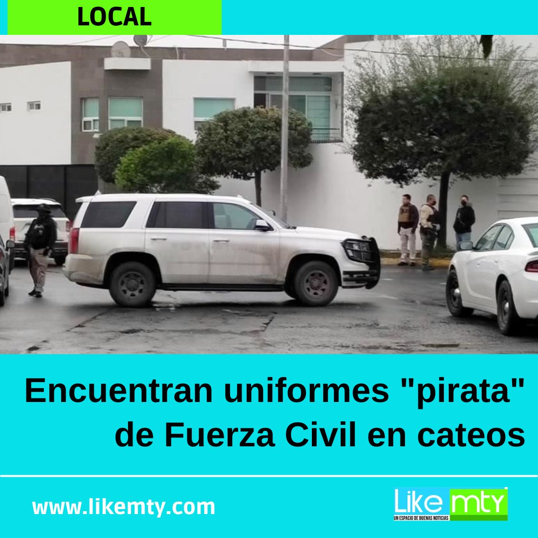 noticiascirculo's tweet photo. 🚨Los #cateos se realizaron en Apodaca, Guadalupe, Pesquería y Zuazua, en los que se encontraron #uniformes #clonados de #FuerzaCivil, además de diversos tipos de droga.
@MtyFollow 
@JudithMedrano 
@Soloenmty_ 
@san_jemo 
@VecinoRegi0 
@AtentosMTYSur https://t.co/SUuaOUd1Ct