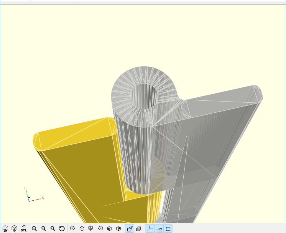 sdbruder's tweet image. hinge detail  #uselessmachine #arduino #openscad #3dprinting