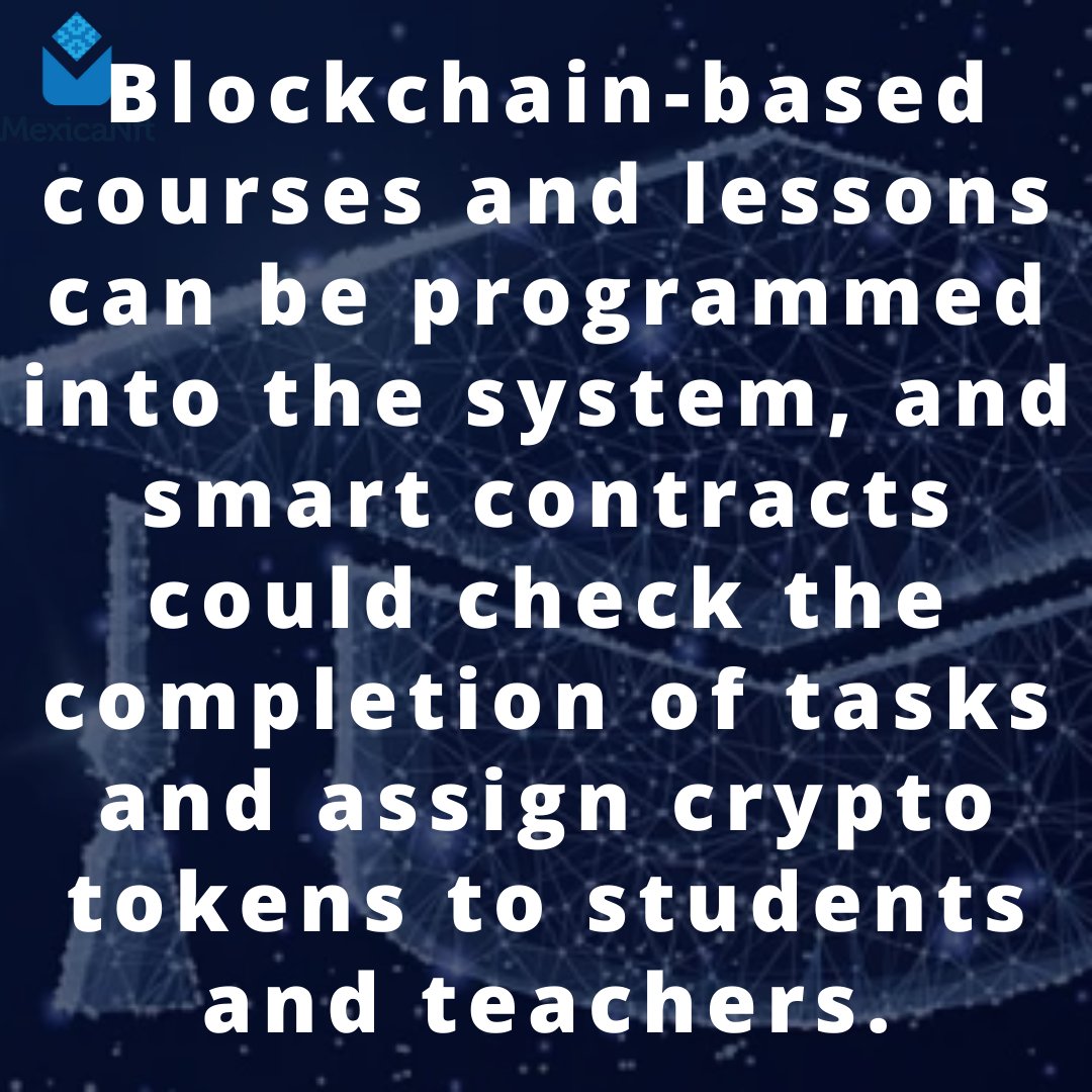 MexicaNFT_'s tweet image. While the use of blockchain technology in education is still in its infancy, it has already paved the way for new opportunities. With its speed and security, blockchain technology will benefit students and teachers alike. ⛓
#blockchainEducation #Blockchainuses #blockchaintech