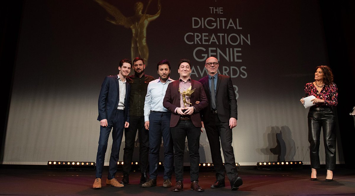 Last week was the #DigitalCreationGenieAwards. We are honored to have been awarded for ⭐ Best Character ⭐ with <a href="/BehemothVR/">Skydance's BEHEMOTH</a>  trailer! Congratulations to all the teams who worked hard to bring this short film to life. At <a href="/CapsuleStudio/">Capsule</a>, Les Androïds Associés and @SkydanceInt 😉