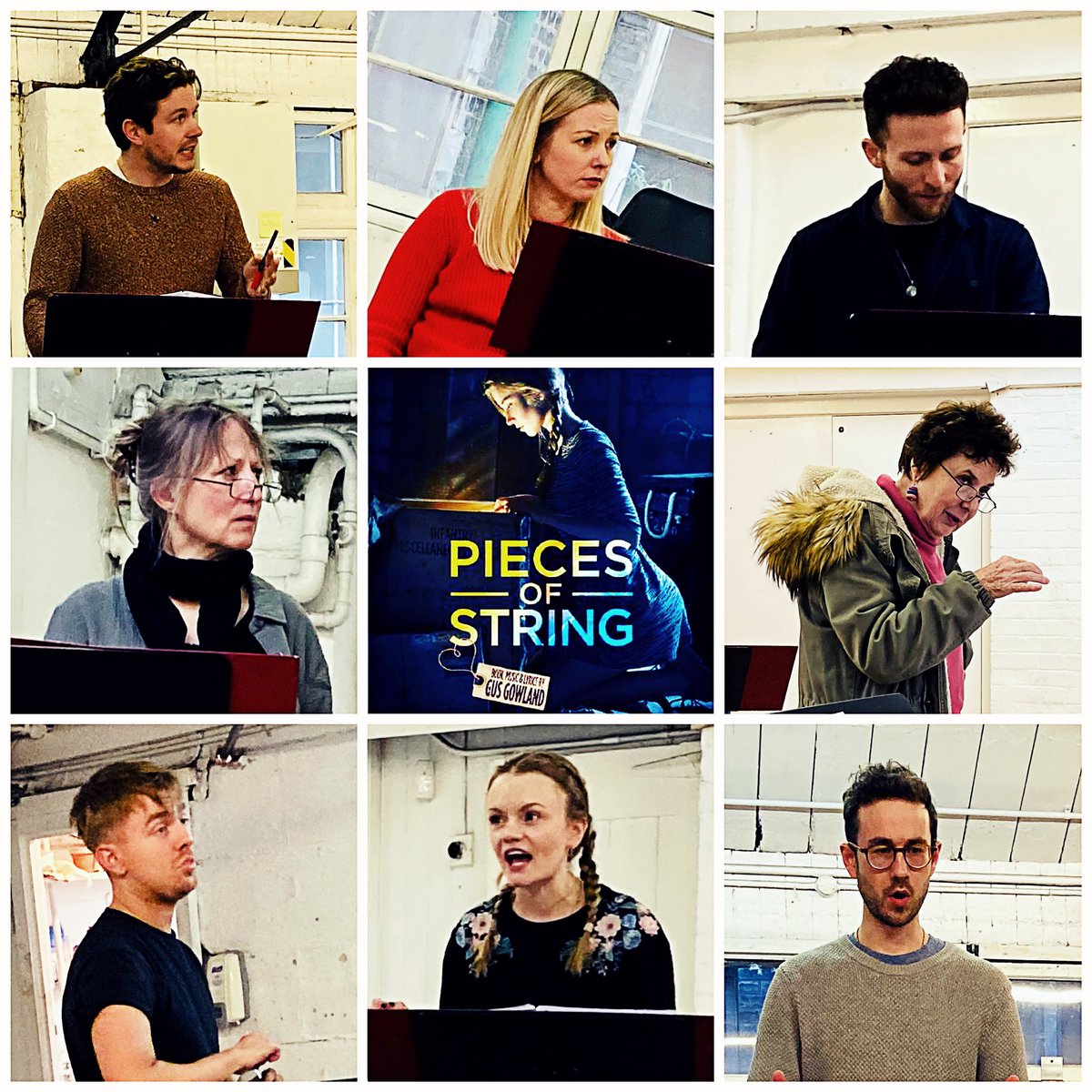 McBrydeRyan's tweet photo. Learning and editing as we go. Scenes trimmed, songs added, new discoveries every day. Feel very fortunate to be working on this fab script by @GusGowland for @globalmusicals with our #PiecesOfString fam

#newmusicals @mercurytheatre https://t.co/hpvEs07nXB