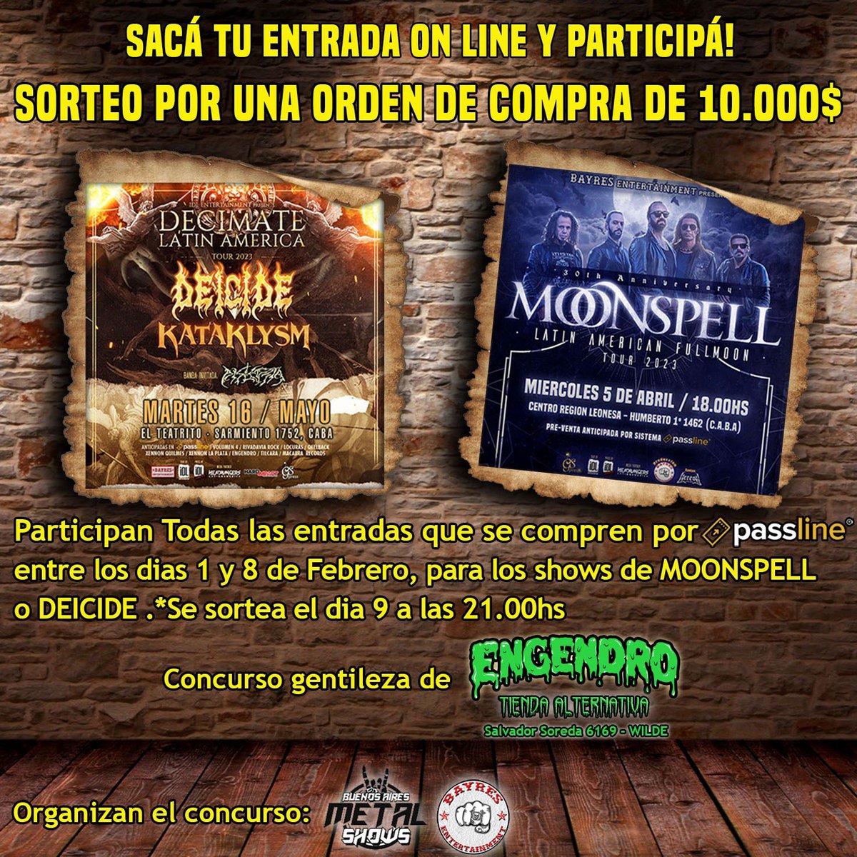 BsAsMetalShows's tweet photo. Toda la Info en nuestro Instagram 
Link - https://t.co/5TMK0rtIpE https://t.co/Q8cw70Ip3O