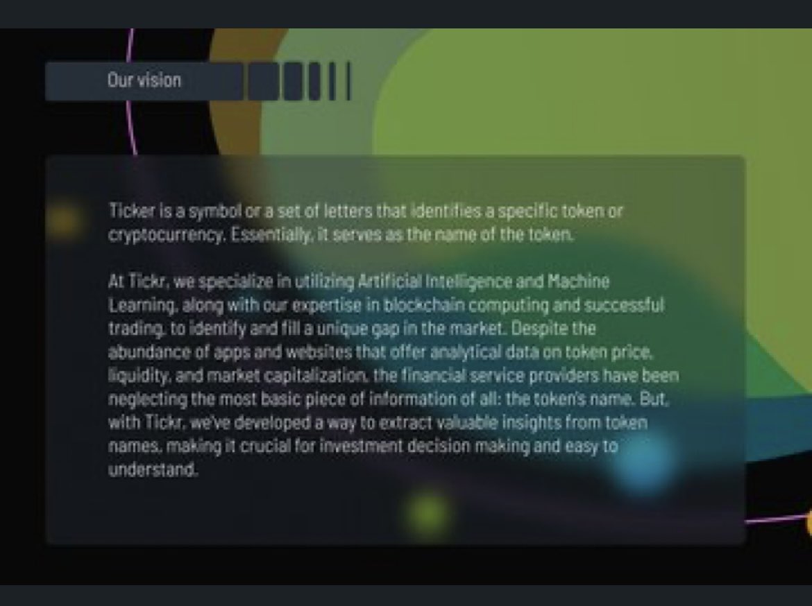 Leeshawn797's tweet photo. Join the community of crypto visionaries with $TICKR, $INNIT's dev masterpiece. Welcome to the future of crypto. @tickrtech #tickrAI #innitforthetech $INNIT
 Be ahead of your gane with #TickrAI https://t.co/phn4vggXwb