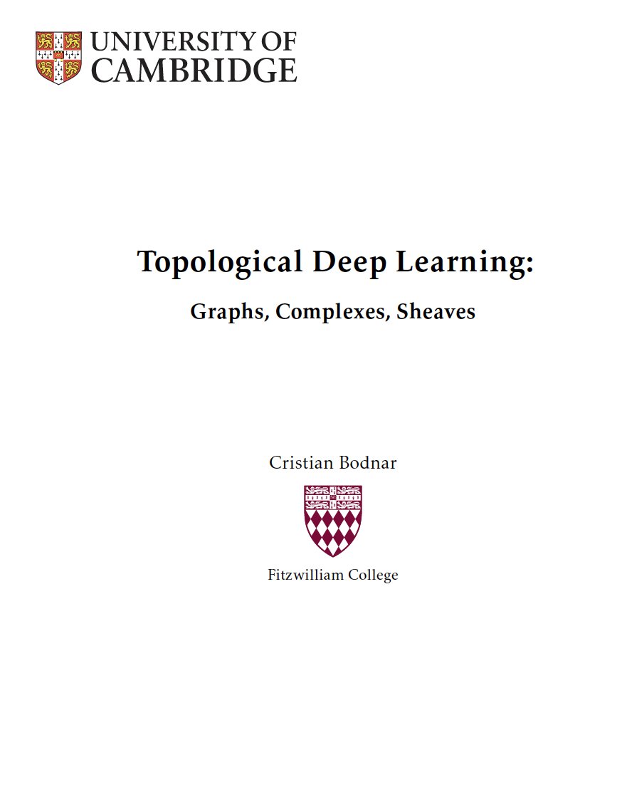 🚀Today, I successfully defended my PhD thesis on Topological Deep Learning <a href="/Cambridge_CL/">Cambridge Computer Science</a>📖. 

I was honoured to discuss my work with my examiners, <a href="/wellingmax/">Max Welling</a> and <a href="/jmhernandez233/">Jose Miguel Hernández-Lobato</a>. Very grateful to everyone who has been part of this journey and in particular to <a href="/pl219_Cambridge/">Pietro Lio'</a>!