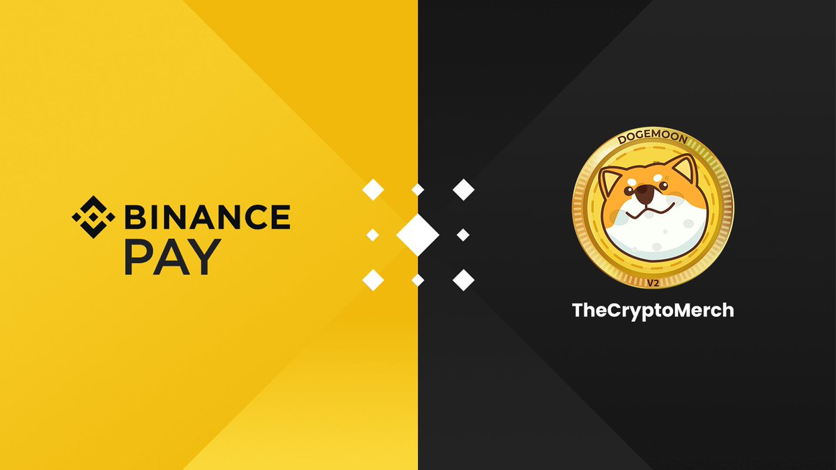 DogeMoon Utility TheCryptoMerch.Me has joined forces with Binance Pay, enabling customers to purchase merchandise using cryptocurrency. 

Each project listed on our platform will have this feature! 
#dogemoon #binancepay
