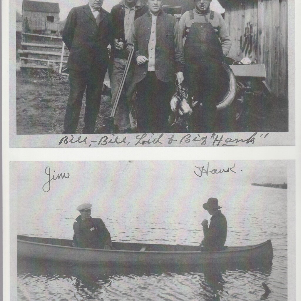 Post 2/2: Family Story: niin yaawiiyaanh.

Photos: Pictures of family in Hiawatha. Most notably, my nana's grandpa, Hank or Henry Cowie. I like that it's captioned "Big Hank". Jim, I believe was a tourist being given a tour by Hank. Sorry for the cut-off… instagr.am/p/CoIWI2fPzF_/