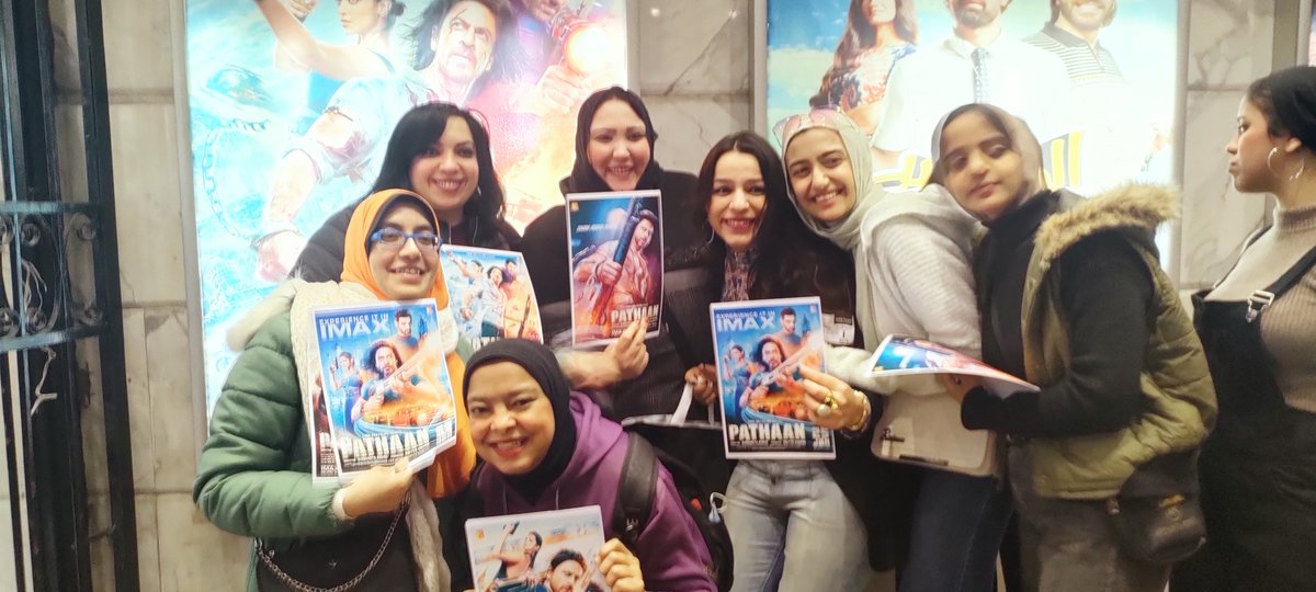 SRKuniverseEGY1's tweet photo. our celebration in Cairo -Egypt
All here love you sir @iamsrk
#PATHAANINEGYPT
First day first show in Egypt
Houseful 🏆💪
Thank you for the best movie ever ❣️
@deepikapadukone @yrf https://t.co/2tuWHlmWEf