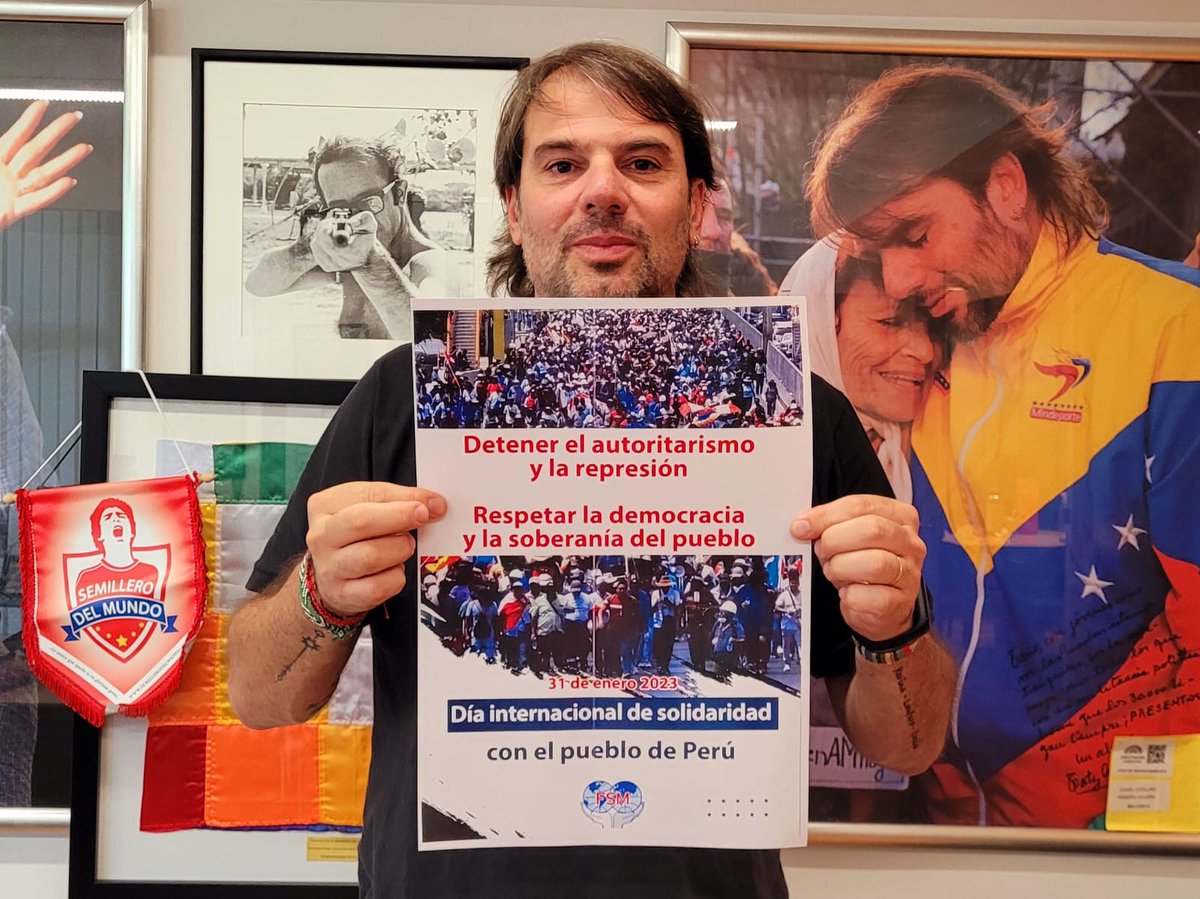FsmArg's tweet image. La Federación Sindical Mundial condena las prácticas antidemocráticas y autoritarias del régimen de Perú, con asesinatos, detenciones y violaciones flagrantes de los derechos humanos más fundamentales del pueblo peruano.
Solidaridad con el pueblo del Perú el 31 de enero de 2023.
