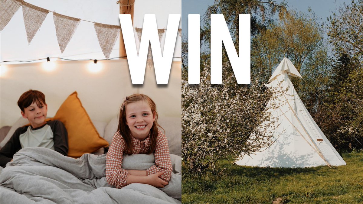 We're back with a brand new competition and this time we've teamed up with White House Glamping! 
WIN a Two-Night Midweek Stay in a Tipi for up to five people sat alongside the River Wye.
For your chance to win, enter here👇 
bit.ly/3Lw0EBU
