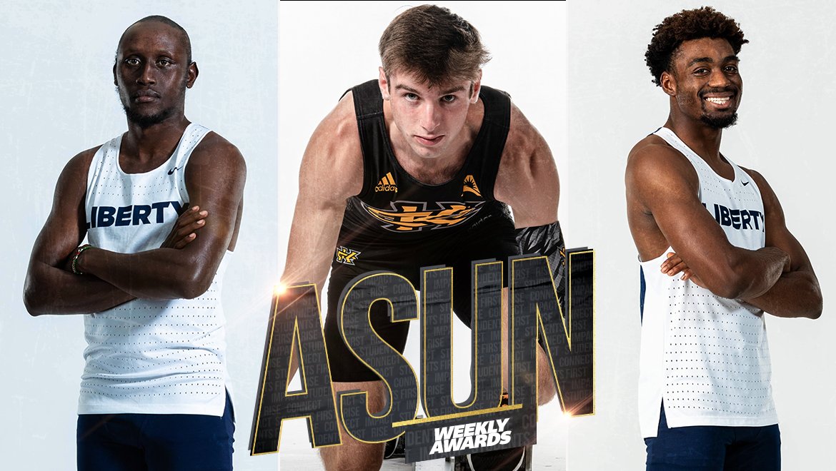 Atlantic Sun Conference (@asunsports) on Twitter photo The Bob Pollock Invitational was so⚡️ it earned all 3⃣ awards 🏆
Take a look at the Men's Indoor #ASUNTF Weekly honorees ⏬
🔴Ally Kipchichir, <a href="/Liberty_XCTF/">Liberty XC & TF</a>
🔴Kennedy Sauder, <a href="/Liberty_XCTF/">Liberty XC & TF</a>
🟡Chance Cross, <a href="/KSUTrackFieldXC/">Kennesaw State TFXC</a>
📰 | asunsports.org/sports/mtrack-…
#ASUNBuilt | @ASUNXCTF The Bob Pollock Invitational was so⚡️ it earned all 3⃣ awards 🏆
Take a look at the Men's Indoor #ASUNTF Weekly honorees ⏬
🔴Ally Kipchichir, <a href="/Liberty_XCTF/">Liberty XC & TF</a>
🔴Kennedy Sauder, <a href="/Liberty_XCTF/">Liberty XC & TF</a>
🟡Chance Cross, <a href="/KSUTrackFieldXC/">Kennesaw State TFXC</a>
📰 | asunsports.org/sports/mtrack-…
#ASUNBuilt | @ASUNXCTF