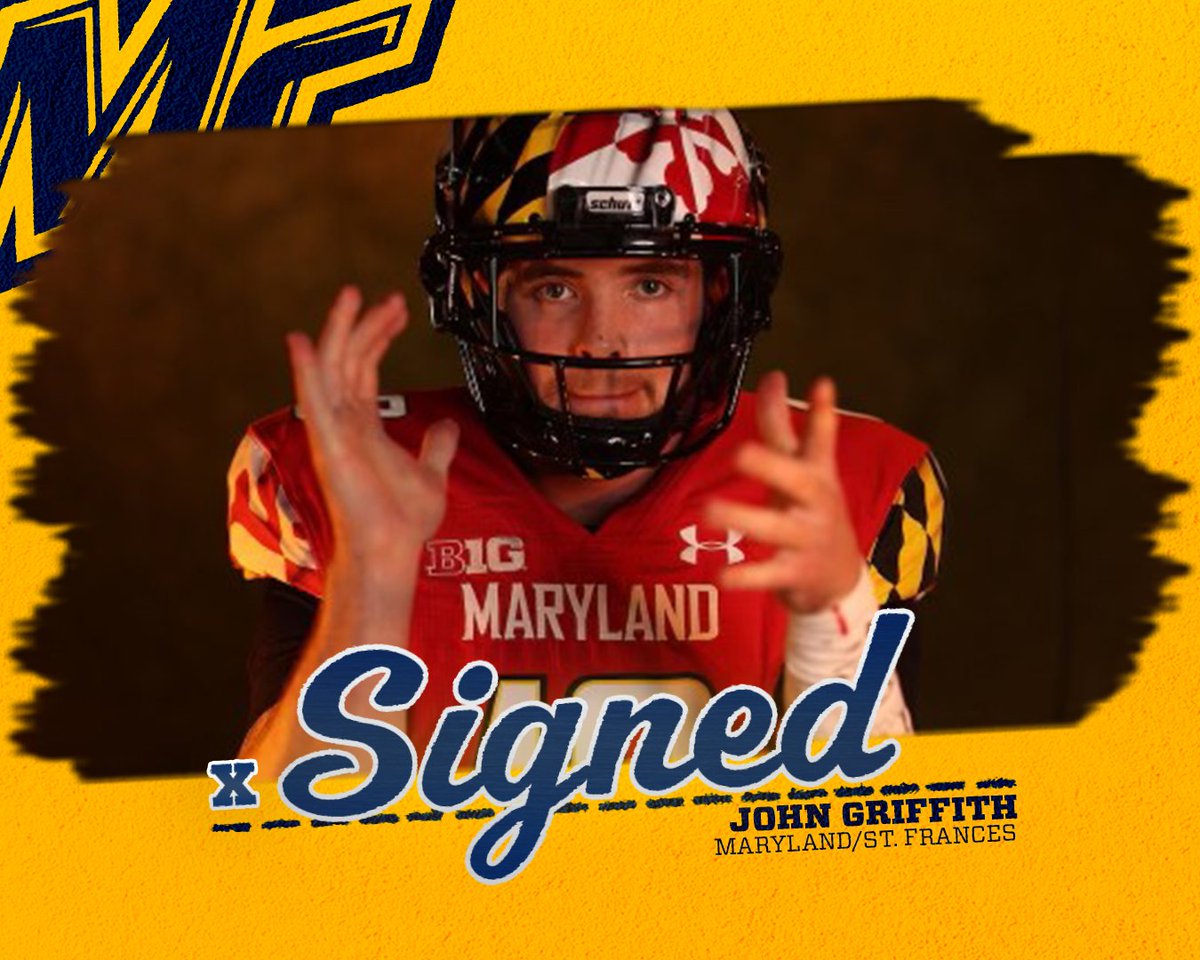 Merrimack_FB's tweet image. This Maryland transfer was a 3 year starter and proven winner at national power @SFAfootball_MD @CoachMessay #MackTough #SFA-&amp;gt;MACK #TheRanch