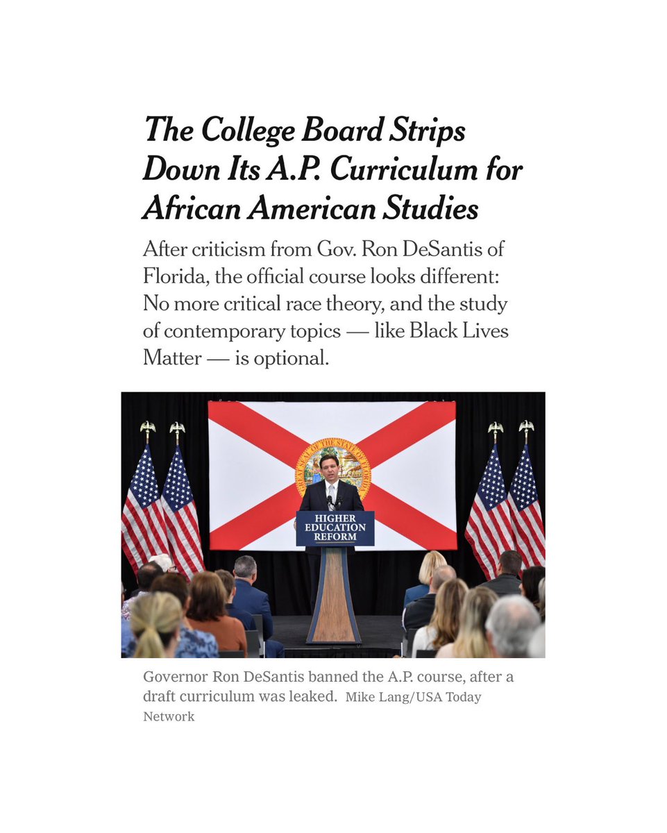 GavinNewsom's tweet photo. And yet David Coleman, the head of the @CollegeBoard, says “we can’t look to statements of political leaders.” 

I call bullshit -- you are merely a puppet of Ron DeSantis. https://t.co/jMQQRcHzw0