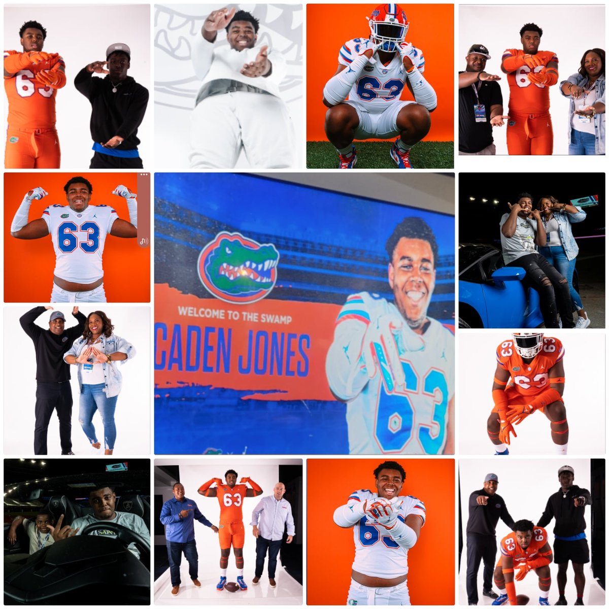 Happy National Signing Day! @_cjones63 we official like a ref with a whistle🐊💙🧡. I love you and am so very proud of you. Onward and upward, my son! #StayHumble #StayHungry #KeepWorking #cjones #63datsMe #MyCadenMyLove #GodsFavored #GoGATORS🐊