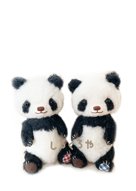 きれい しろくろや 人気作家 ハンドメイド パンダ テディベア