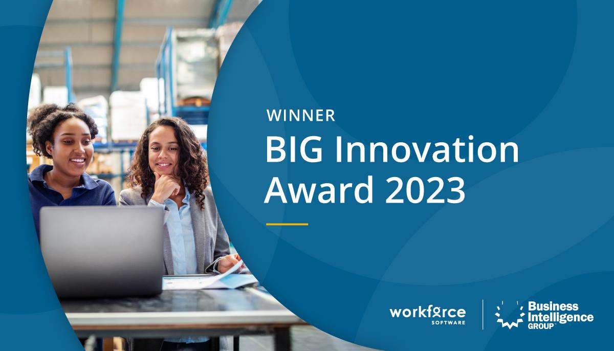 josephrross's tweet photo. WorkForce Software earned a BIG Innovation Award from Business Intelligence Group in the technology category! Find out more about the award and why the WorkForce Suite is the highest-rated modern workforce management solution of 2022. https://t.co/TCrIMexeFS #MakingWorkEasy https://t.co/D9UPAZ0pgq