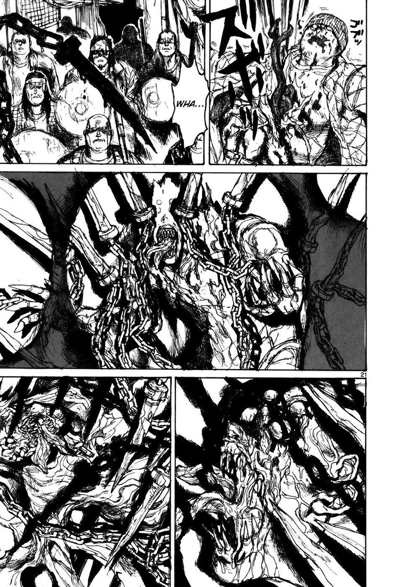 i love csm but it doesn't have a single page as visually incomprehensible as any random one from dorohedoro https://t.co/OolzS2vcFD