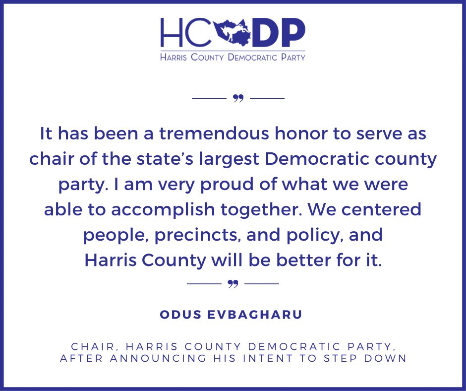 Odus Evbagharu on Twitter "Thank you, harrisdemocrats! It’s been an