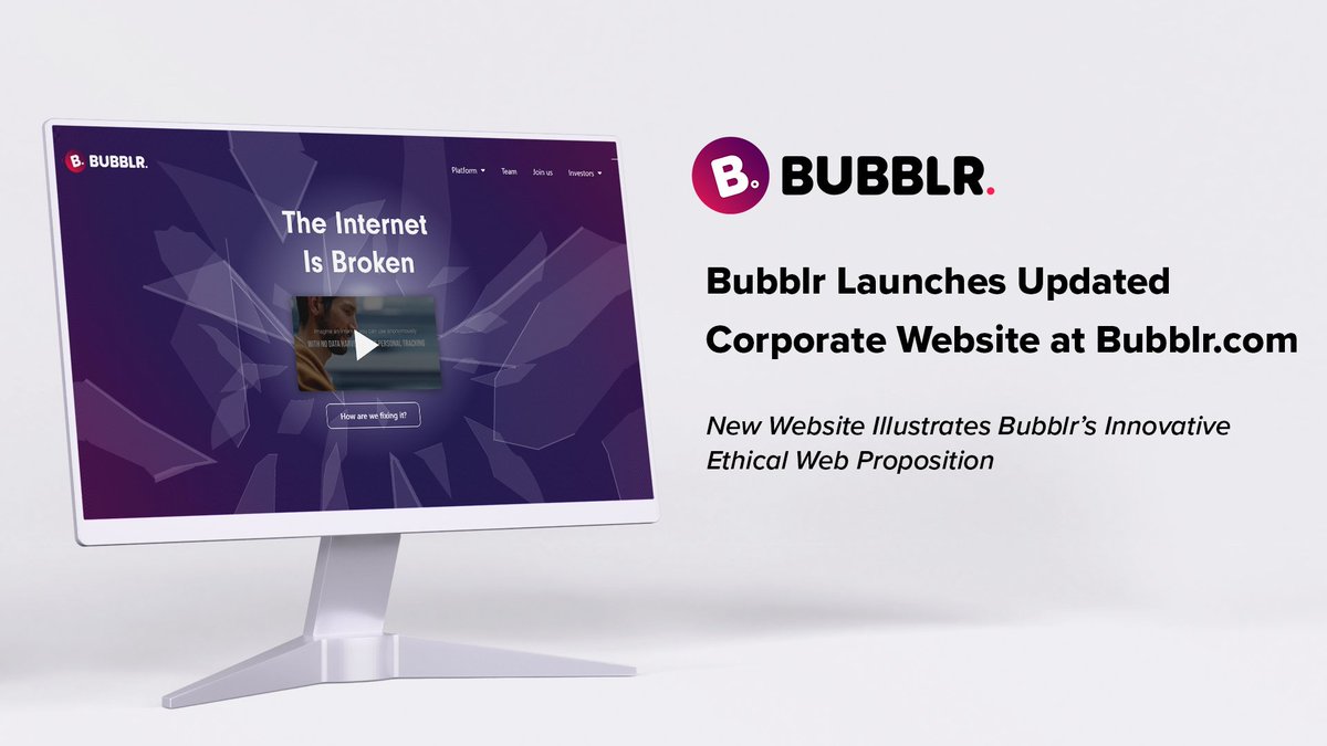 ethicalwebai's tweet image. .@Bubblrhq We are excited to announce the launch of our new website bubblr.com.
 $BBLR #ethicalweb #web3 #webE #equality #community #investors #stockmarket #financialmarkets #bubblr