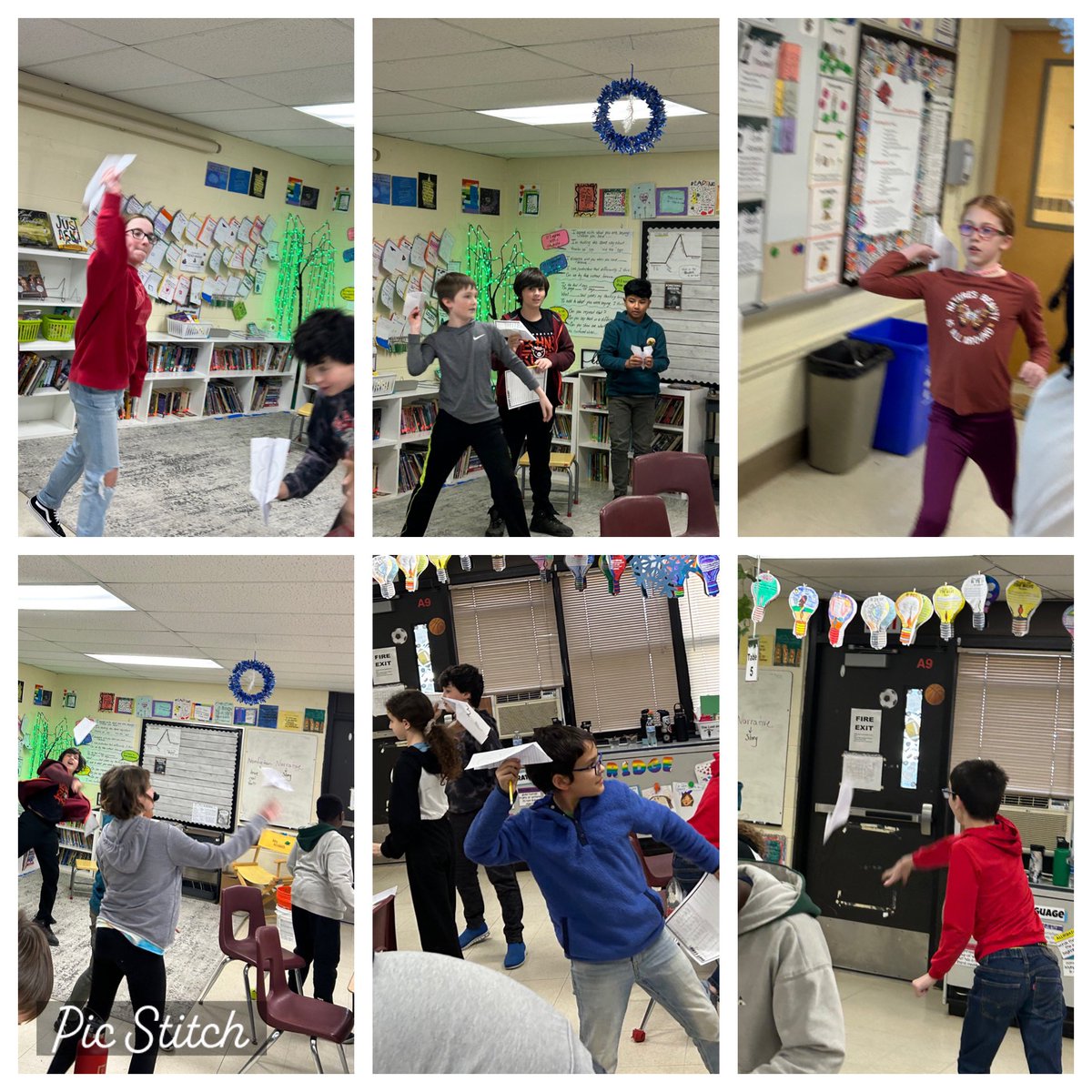 Who says we can’t have a little fun in school?? ✈️ Today we practiced using prepositional phrases to enhance our writing!  (And we flew paper airplanes!)