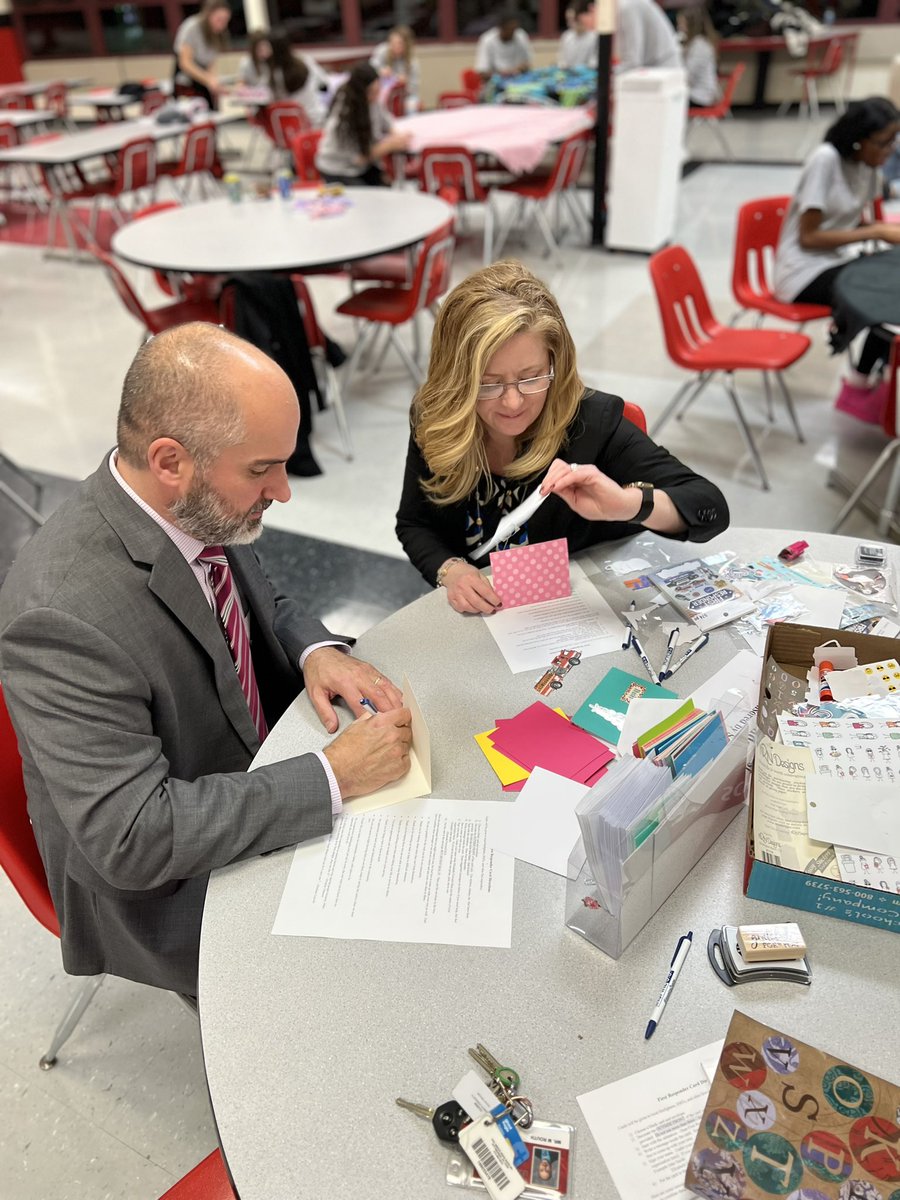 Thank you <a href="/mcperry705/">Mary Carole Perry, Ed.D.</a> and <a href="/M_Routh68/">Michael Routh</a> for helping make cards at tonight’s event!