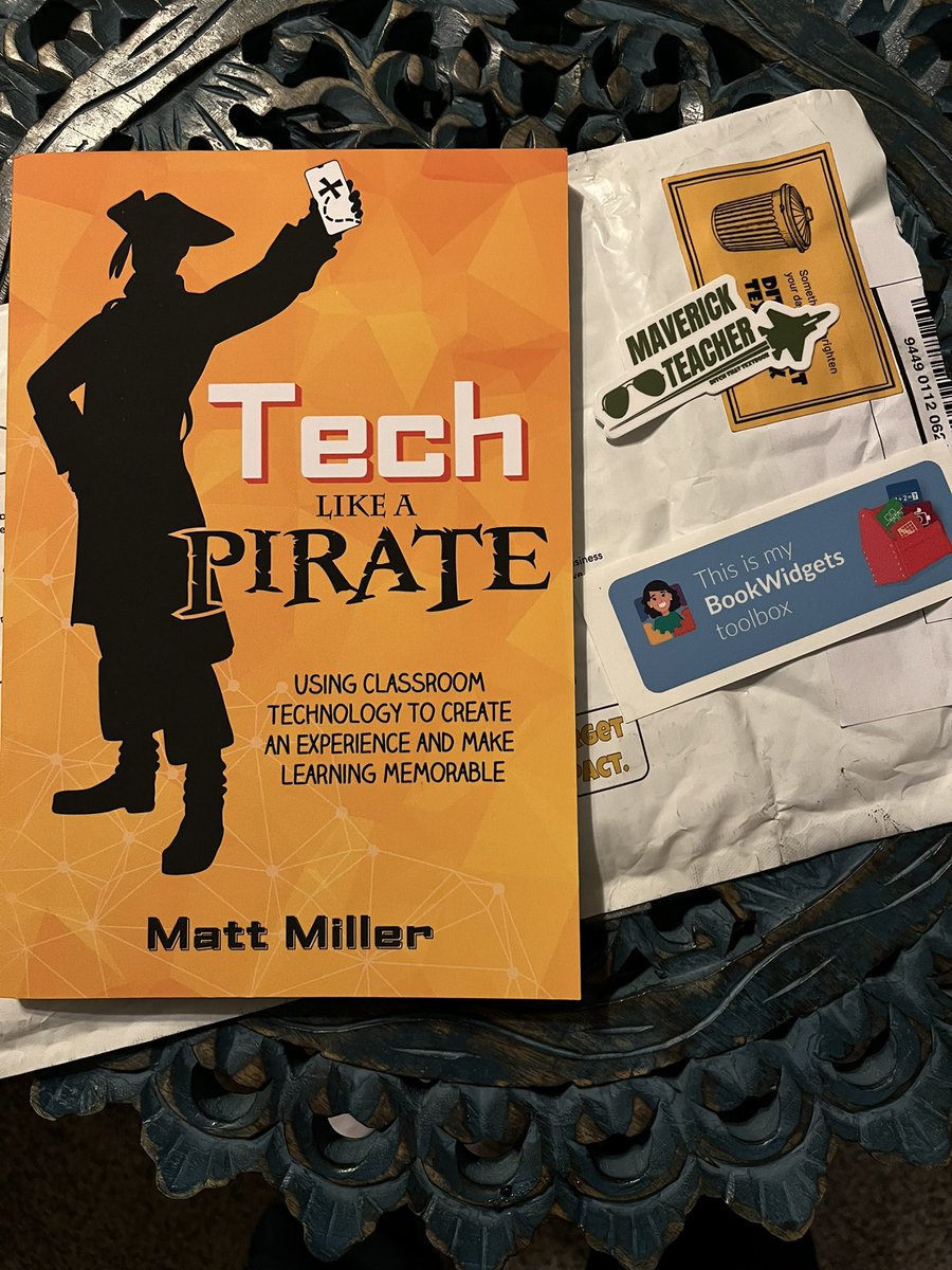 arnoldtimw's tweet photo. It’s a great day when you get mail from one your biggest inspirations! Thanks @jmattmiller -can’t wait to dive in! #techlikeapirate https://t.co/n3UfJuLuWN
