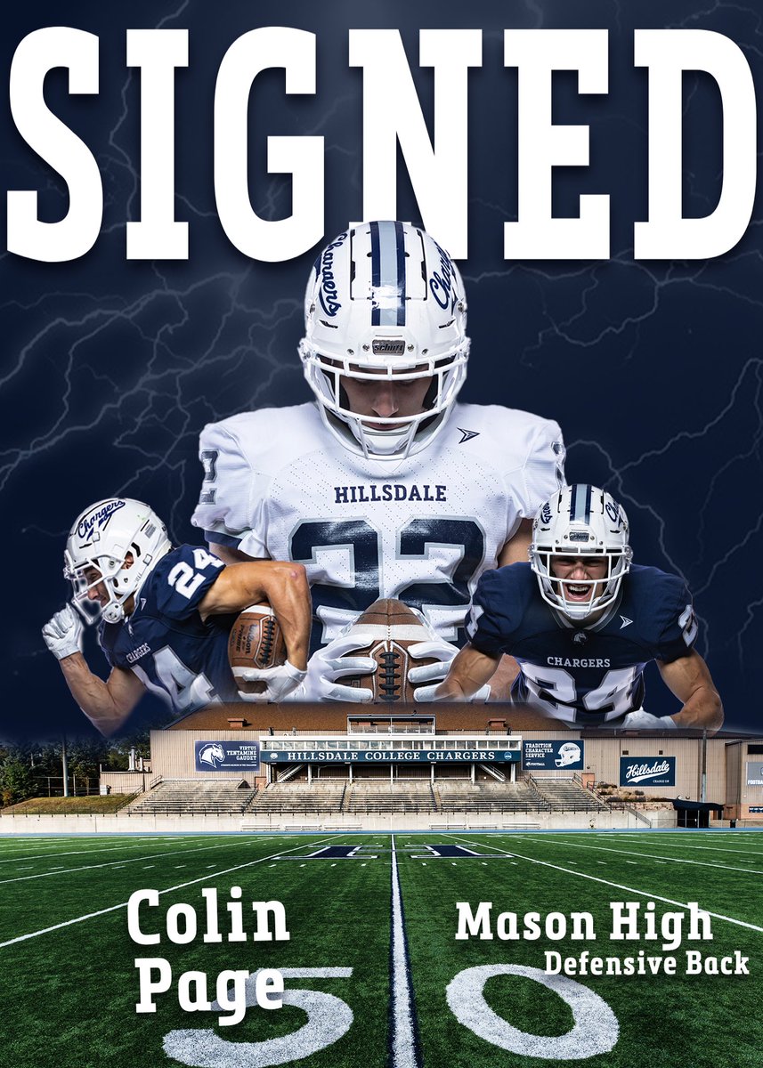 Welcome to Hillsdale College, <a href="/colinpage_11/">Colin Page</a>! The Defensive Back from Mason, MI is officially a Charger!

#ChargeOn #WIN #NSD23