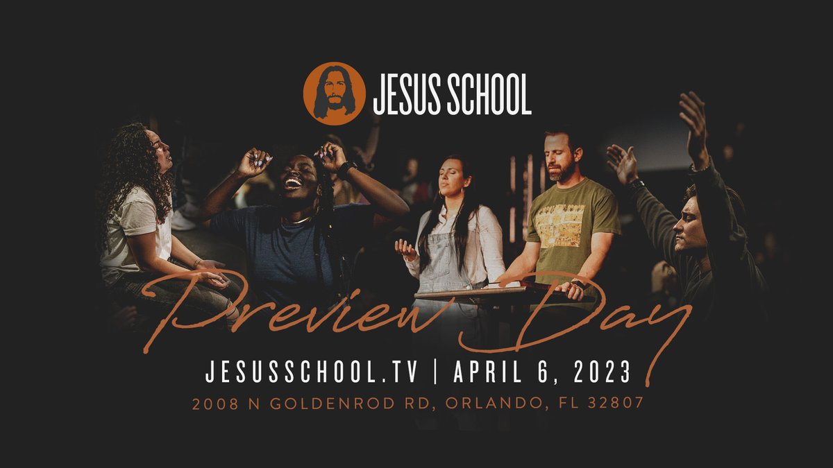We're excited to announce Jesus School Preview Day on April 6th! Come and experience what a day is like at Jesus School, ask questions, and meet some of our team and students. Register at eventbrite.com/e/jesus-school… #JesusSchool #JesusSchoolOrlando