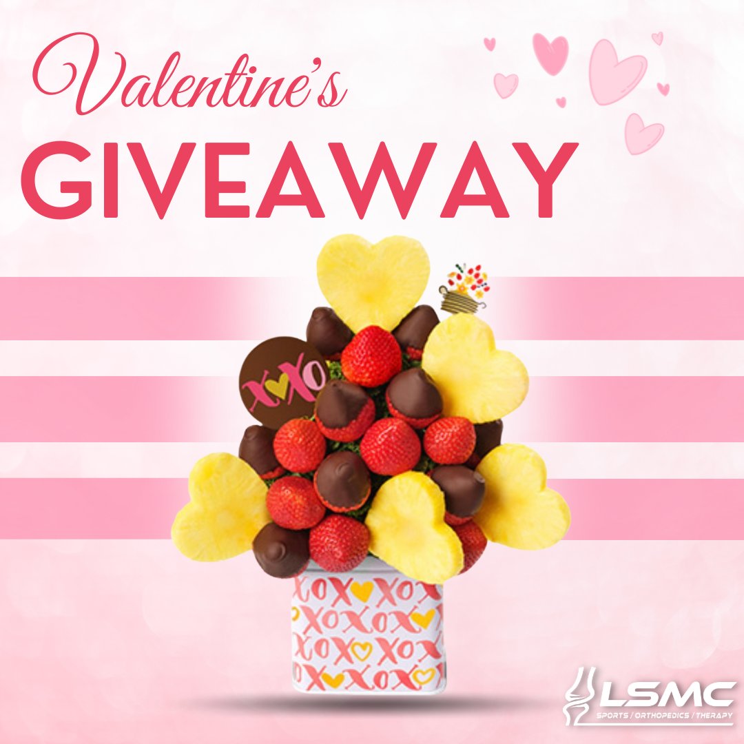 LOVE IS IN THE AIR! 💕
LSMC is excited to have another valentines giveaway!!
Visit our Facebook Page to enter! ✨
GoodLuck! 😊
 #laredosportsmedicine #ValentinesGiveaway #ediblearrangements #loveisintheair #valentines