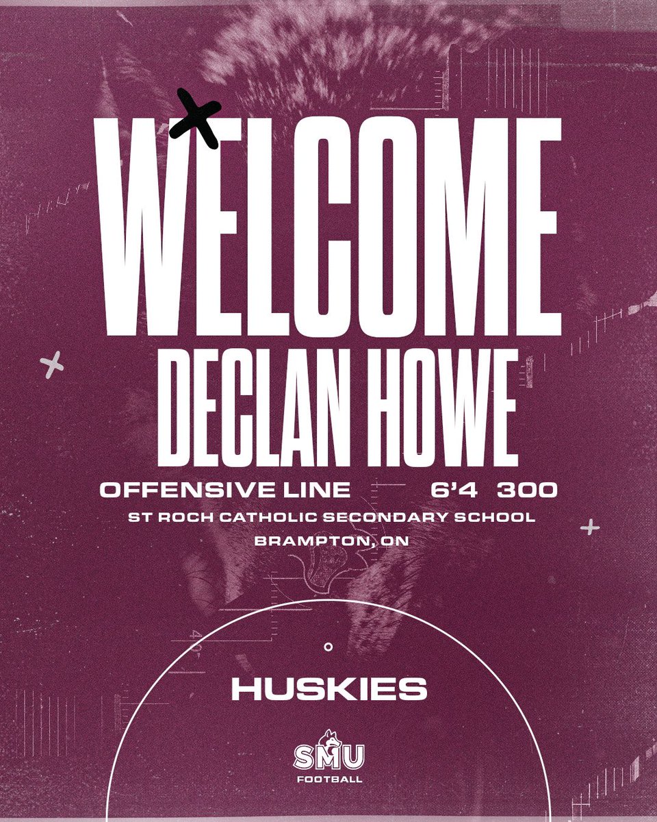 smuFTBL's tweet photo. Did you think we were done?! The Huskies Family is ecstatic to be welcoming another product of the always tough and gritty St Roch football program, Declan Howe! Declan was named lineman of the year and team Captain in 2022. Welcome to Halifax Declan! https://t.co/3JTGSaJpxL