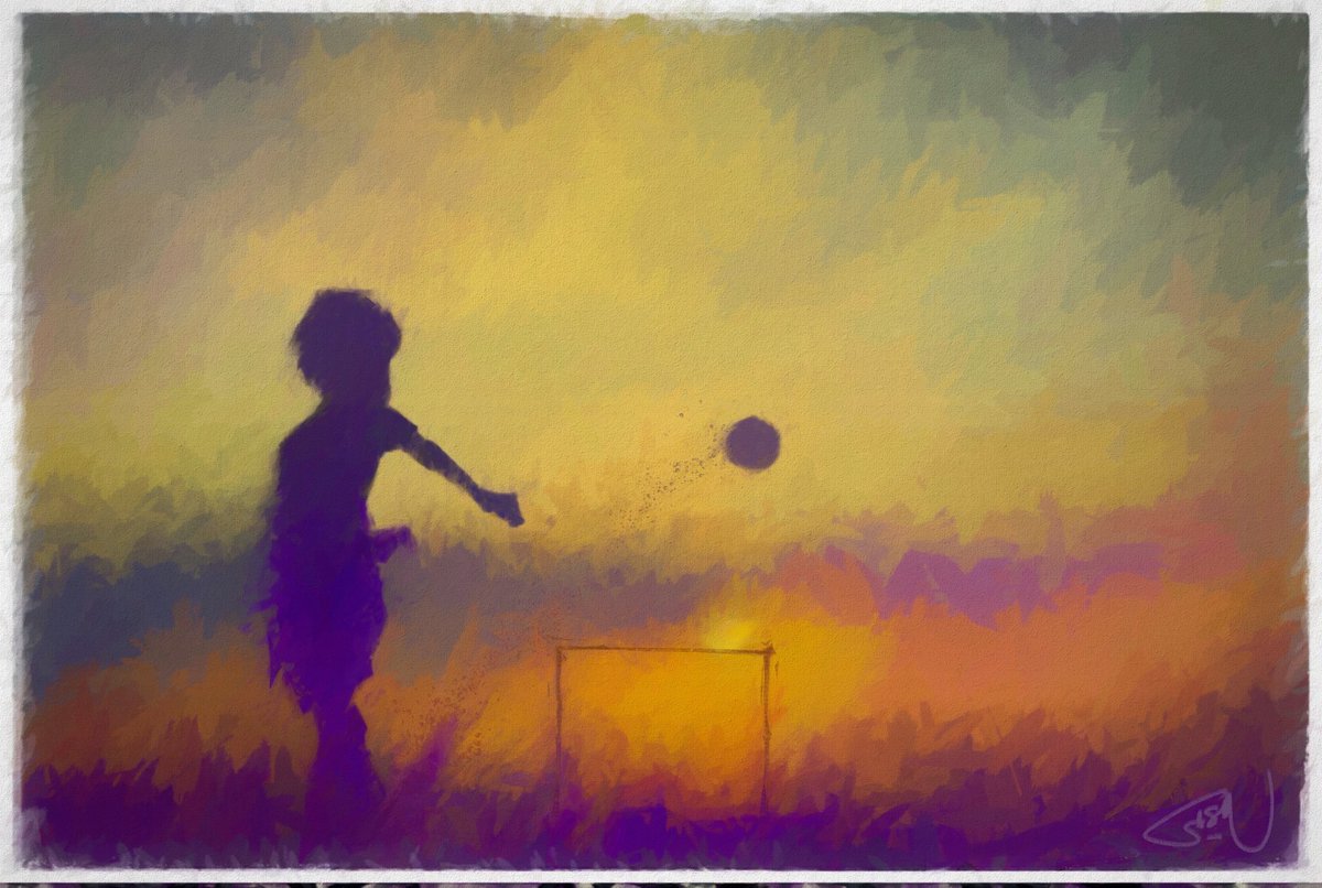 Al ángulo ⚽️📐

#digitalart #futbol #soccer #football #calcio #potrero #streetsoccer #streetfootball #wc2022 #nftart #nftartist #nftcommunity #digitalpainting #argentina #atardecer #pinturadigital #futbolcalle #ilustración