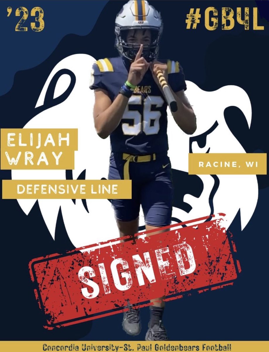 Welcome to the Twin Cities!!

✍🏼 I  Elijah Wray
📍 I  Saint Catherines HS
🏈 I  DL
📲 I  <a href="/ElijahWray56/">Elijah Wray</a> 

#GB4L #RED #NSD23