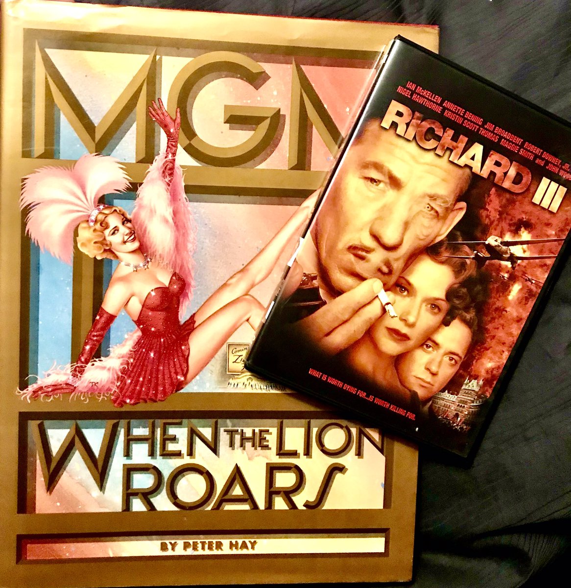 Ignisfox1's tweet image. Found one of my favorite movies, Richard III w/ @IanMcKellen, &amp;amp; a book of one of my favorite movie periods while browsing today. 
#shopping #goodfinds #movies #Shakespeare #richardthethird