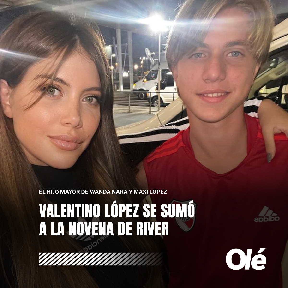Diario Olé on "Valentino el hijo mayor de Maxi López Wanda Nara, se sumó a la Novena River y su mamá compartió su emoción en las redes 🔴⚪️