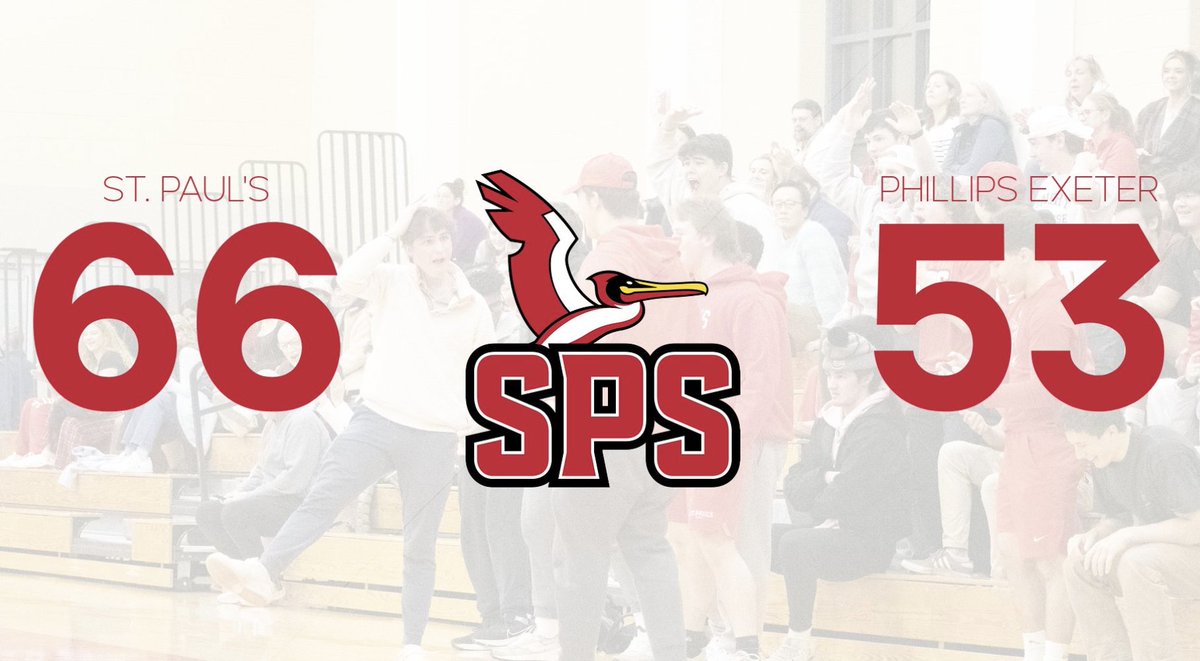 St. Paul's School Basketball (@spsmbb) on Twitter photo W.
A 37-22 second half puts our win streak at 7! SPS is 12-4 overall & 6-3 in Class A as we take our mid-winter break. Excited to recharge, lock back in, and have a great February. <a href="/spsathletic/">St. Paul's School Athletics (NH)</a> #GOBIGRED W.
A 37-22 second half puts our win streak at 7! SPS is 12-4 overall & 6-3 in Class A as we take our mid-winter break. Excited to recharge, lock back in, and have a great February. <a href="/spsathletic/">St. Paul's School Athletics (NH)</a> #GOBIGRED