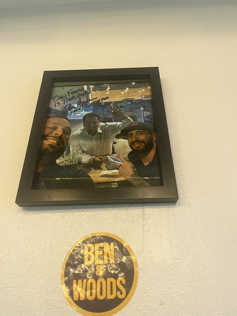 Nice! A #Tier1 came by and added a @BenAndWoods sticker to the Cali Fresh Hall of Fame.