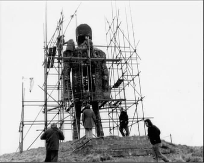 HorrorHammer1's tweet photo. Building and destroying The Wicker Man 1973 https://t.co/TVcEOKA4ft