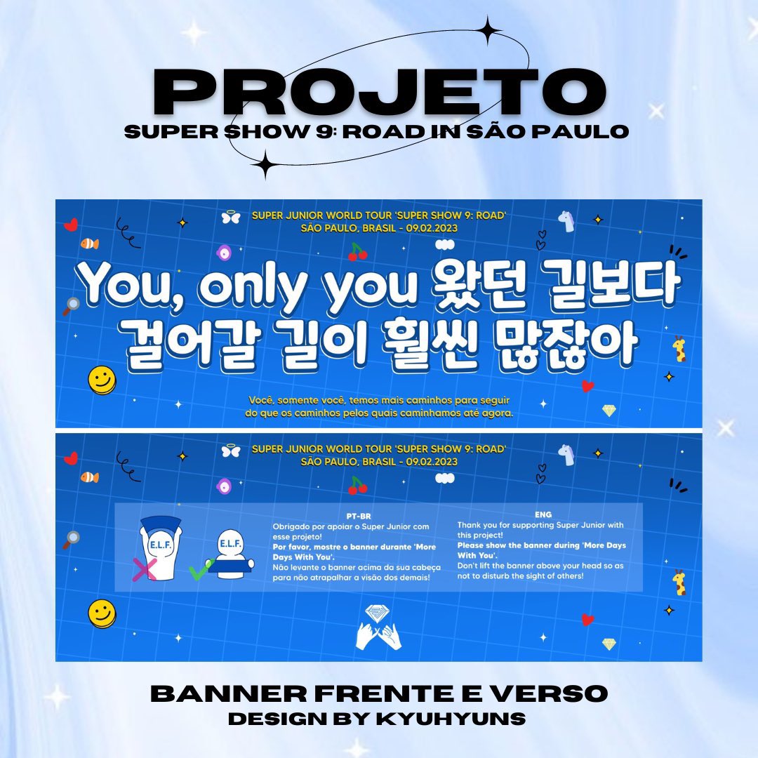 💙 BANNERS PARA IMPRESSÃO‼️

Graças ao apoio generoso de vocês, conseguimos providenciar 1400 banners para distribuir na fila do show! Porém, caso você queira levar o seu de casa, sinta-se à vontade! 🥰💙

👉drive.google.com/drive/folders/…

<a href="/SJofficial/">SUPER JUNIOR</a> #SUPERJUNIOR #SS9inBrazil