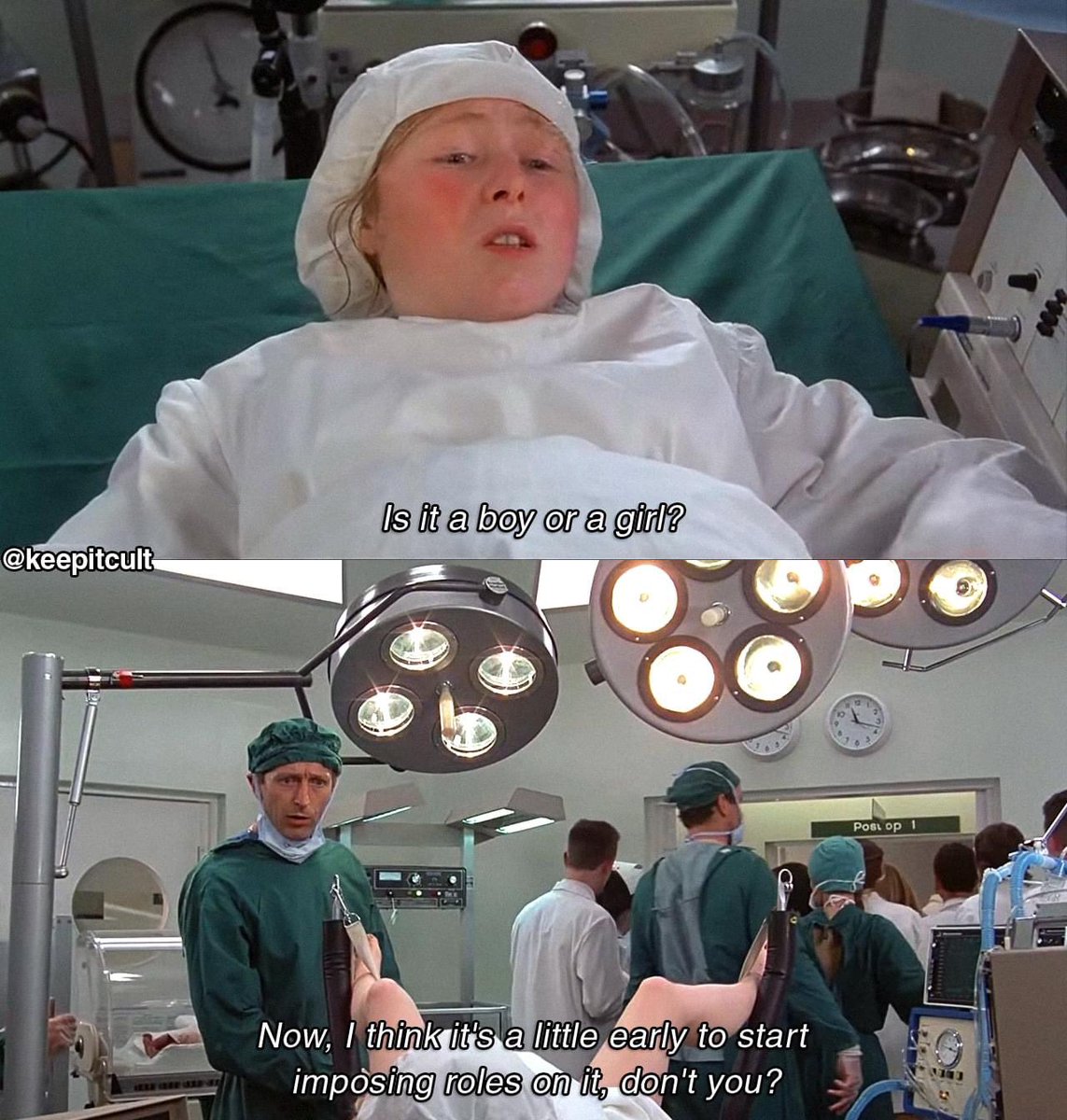 josephus77's tweet image. Remember kids, there was a time when this shit was satire that all ages, races, backgrounds, and sexual orientations found hilarious per its patent absurdity. #neverforget #returntosanity  

Monty Python: The Meaning of Life (1983)
Dir. Terry Jones, Terry Gilliam