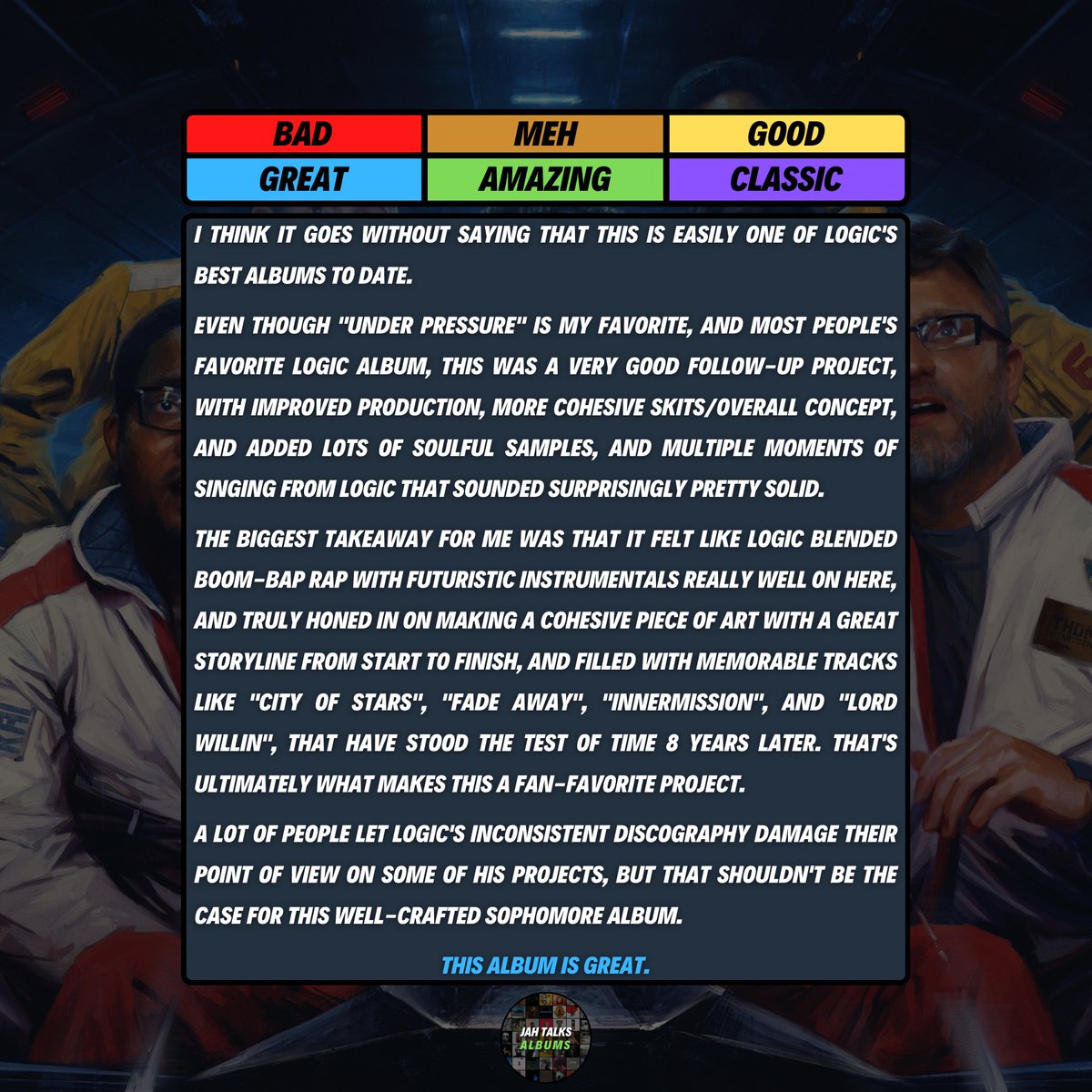 JahTalksAlbums's tweet photo. Logic - "The Incredible True Story" https://t.co/8Nivy7z6io