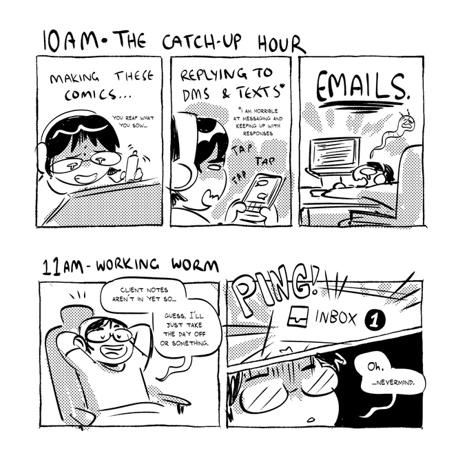 part 2!! 
very boring freelance life stuff, regrettably :"))) 
