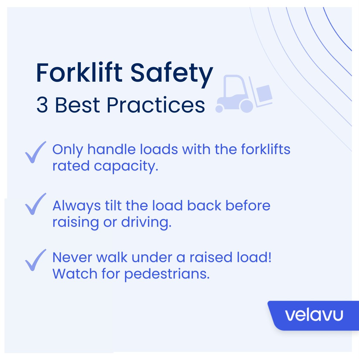 With thousands of forklift injuries happening every year, safety awareness is essential. Keep safe with these 3 best practices! 
#wednesdaywisdom #warehousemanagement #operationsmanagement #warehousing #distribution #safetymeasures #forkliftoperator
